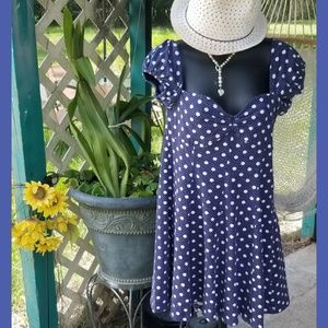 Blue Polka dot tunic